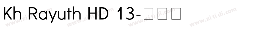 Kh Rayuth HD 13字体转换